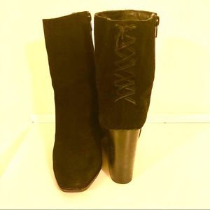 Jeffrey Campbell Suede Wedge Booties